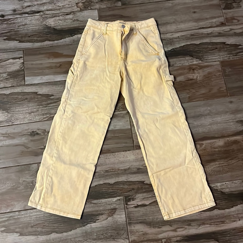 Yellow Acid Wash Pants